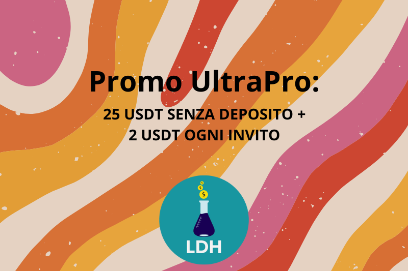 Scopri come ottenere 25 USDT gratuiti all'iscrizione grazie ad UltraPro Exchange! E' possibile ottenere i premi entro il 3 Ottobre 2024.