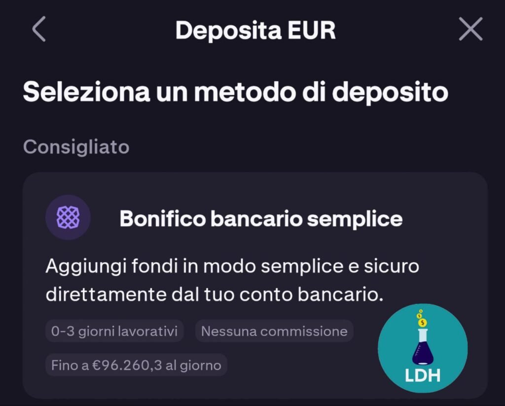 Ecco come depositare sul wallet Kraken tramite bonifico bancario immediato utilizzando Revolut!